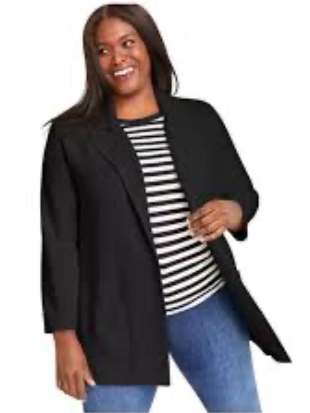 On 34th Sweater Blazer in Black Size S